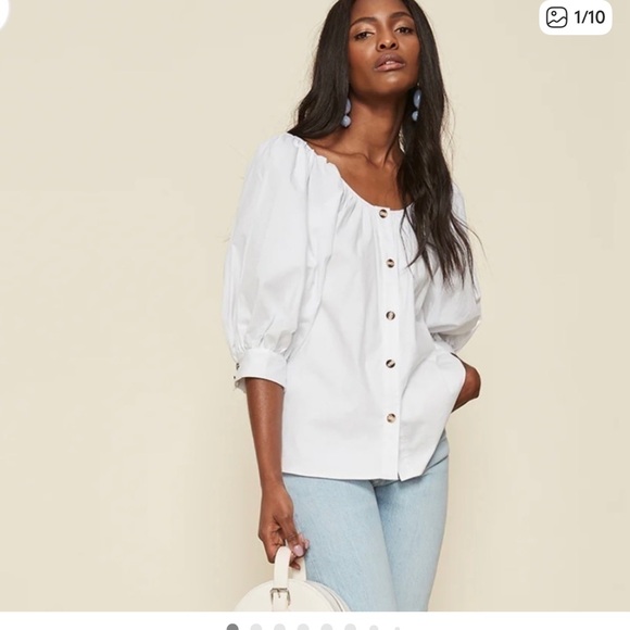 LPA Tops - LPA Classic White Blouse XS